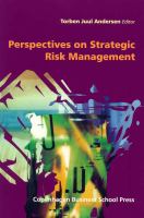 Perspectives on Strategic Risk Management.