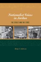 Nationalist voices in Jordan the street and the state /