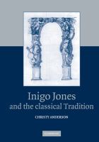 Inigo Jones and the classical tradition /