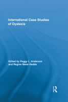 International Case Studies of Dyslexia.