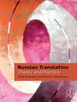 Russian translation theory and practice /