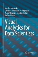 Visual Analytics for Data Scientists