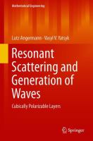 Resonant Scattering and Generation of Waves Cubically Polarizable Layers /
