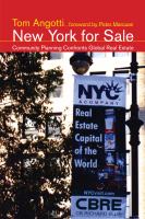 New York for sale community planning confronts global real estate /