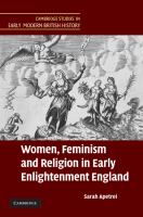Women, feminism and religion in early Enlightenment England /