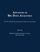 Advances in Big Data Analytics.