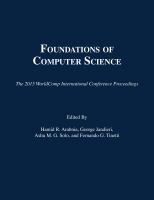 Foundations of Computer Science.