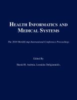 Health Informatics and Medical Systems.