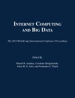 Internet Computing and Big Data.