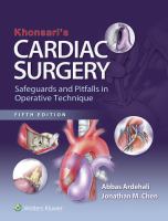 Khonsari's cardiac surgery safeguards and pitfalls in operative technique /