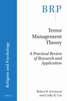 Terror management theory a practical review of research and application /