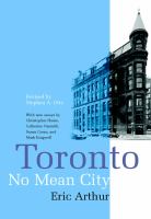 Toronto, No Mean City : Third Edition, Revised /