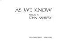 As we know : poems /