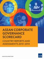 ASEAN Corporate Governance Scorecard: Country Reports and Assessments 2013-2014