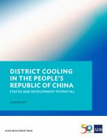 District Cooling in the People's Republic of China: Status and Development Potential