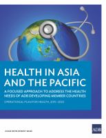 Health in Asia and the Pacific: A Focused Approach to Address the Health Needs of ADB Developing Member Countries