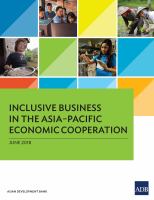 Inclusive Business in the Asia–Pacific Economic Cooperation