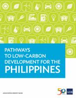 Pathways to Low Carbon Development in the Philippines