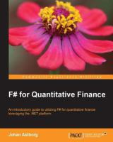 F# for Quantitative Finance.