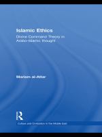 Islamic ethics divine command theory in Arabo-Islamic thought /