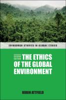 The Ethics of the Global Environment.