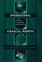 International Financial Markets : The Challenge of Globalization.