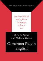 Cameroon Pidgin English a comprehensive grammar /