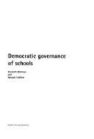 Democratic governance of schools /