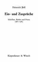 Ein- und Zusprüche : Schriften, Reden und Prosa, 1981-1983 /