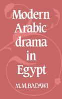 Modern Arabic drama in Egypt /