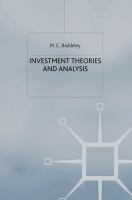 Investment : theories and analysis /
