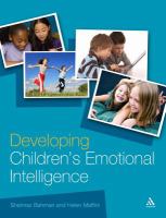 Developing Children's Emotional Intelligence.