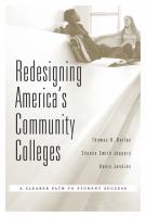 Redesigning America's community colleges : a clearer path to student success /
