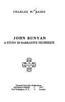 John Bunyan : a study in narrative technique /