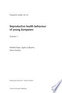 Reproductive health behaviour of young Europeans /