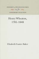 Henry Wheaton, 1785-1848 /