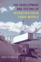 The development and testing of Heckscher-Ohlin trade models : a review /