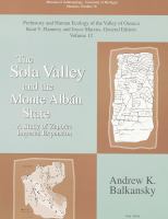 The Sola Valley and the Monte Albán state : a study of Zapotec imperial expansion /