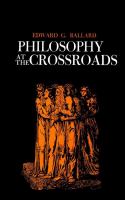 Philosophy at the crossroads /