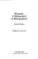 Women : a bibliography of bibliographies /