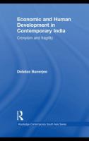 Economic and human development in contemporary India cronyism and fragility /