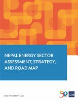 Nepal Energy Sector Assessment, Strategy, and Road Map.