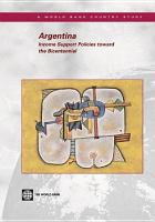 Argentina : Income Support Policies toward the Bicentennial.
