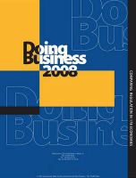 Doing Business 2008 : Opportunities for Women.