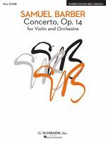 Concerto, op. 14 : for violin and orchestra /