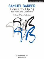 Concerto for violin and orchestra /