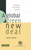 A global green new deal : rethinking the economic recovery /