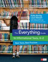 The everything guide to informational texts, K-2 best texts, best practices /