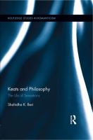 Keats and philosophy the life of sensations /