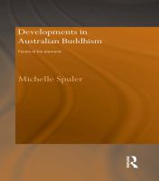 Developments in Australian Buddhism facets of the diamond /